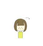 可愛い女の子【ショートボブちゃん】（個別スタンプ：4）