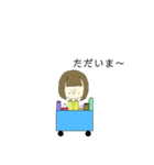可愛い女の子【ショートボブちゃん】（個別スタンプ：12）
