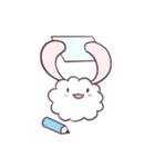 ソフトバニー勤勉（個別スタンプ：6）