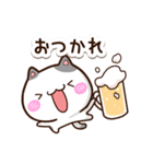 丸いブチ猫（個別スタンプ：5）