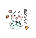 水色ねこの奥さん（個別スタンプ：5）