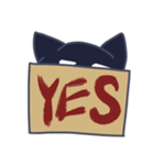 くろまゆねこ（個別スタンプ：11）