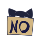 くろまゆねこ（個別スタンプ：12）