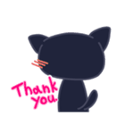 くろまゆねこ（個別スタンプ：13）