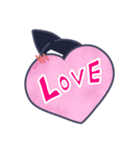 くろまゆねこ（個別スタンプ：15）
