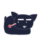 くろまゆねこ（個別スタンプ：22）