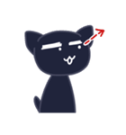 くろまゆねこ（個別スタンプ：23）