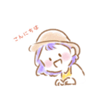 敬語でほのぼのガールズ（個別スタンプ：3）
