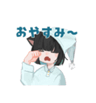 猫毛のついたスタンプ（個別スタンプ：3）