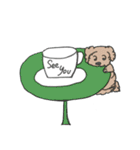 カフェ/飲み物/犬（個別スタンプ：40）