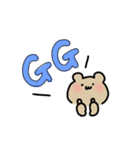 ゲーム ／ くま（個別スタンプ：1）