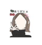 顔なしちゃんスタンプ（個別スタンプ：3）
