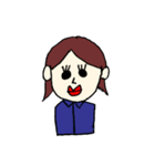 むこさんはいつも笑顔（個別スタンプ：1）