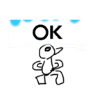 日常会話と天才的な絵（個別スタンプ：9）