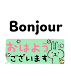 使える！フランス語と日本語（個別スタンプ：5）