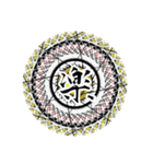 中二病 魔法陣 漢字一文字スタンプ4（個別スタンプ：4）