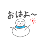 温泉とサウナが好きな雪だるま（個別スタンプ：8）