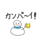 温泉とサウナが好きな雪だるま（個別スタンプ：10）