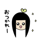 ぱっつん前髪ちゃん2（個別スタンプ：3）