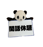[デカ文字]単刀直入に伝えるパンダ（個別スタンプ：20）
