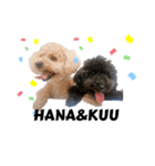 愛犬2匹のかわいい子供（個別スタンプ：4）