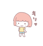 ピンクgirl（個別スタンプ：2）