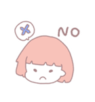 ピンクgirl（個別スタンプ：6）