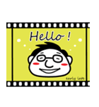 映像制作early late【映画好きメガネくん】（個別スタンプ：3）