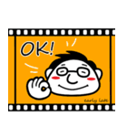 映像制作early late【映画好きメガネくん】（個別スタンプ：4）