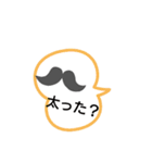 顔つき吹き出しスタンプ（個別スタンプ：3）