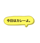顔つき吹き出しスタンプ（個別スタンプ：6）