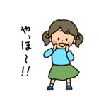 小さな可愛い女の子。（個別スタンプ：4）