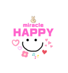 毎日使うシンプルスタンプmiracle☆mk（個別スタンプ：1）