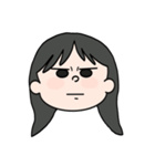 まりっぺのなんとも言えない表情（個別スタンプ：9）