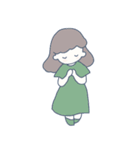 小さい女の子(文字無し)（個別スタンプ：1）