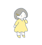 小さい女の子(文字無し)（個別スタンプ：5）
