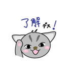 礼儀正しいにゃすけ（個別スタンプ：1）