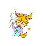 きつね★と日常スタンプ（個別スタンプ：8）