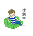 女の子ママ（個別スタンプ：14）