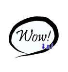 日常／表現／吹き出し／英語と日本語（個別スタンプ：7）