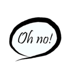 日常／表現／吹き出し／英語と日本語（個別スタンプ：22）
