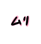 使い勝手の良い文字たち（個別スタンプ：4）