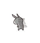 しろめのうさもどき（ゆるめのネガティブ）（個別スタンプ：4）