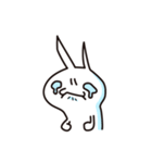 しろめのうさもどき（ゆるめのネガティブ）（個別スタンプ：6）
