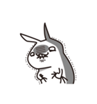 しろめのうさもどき（ゆるめのネガティブ）（個別スタンプ：7）