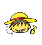 ONE PIECE 手描きデフォルメスタンプ（個別スタンプ：1）