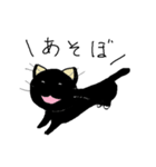 ほぼほぼ黒猫（ハハハハ）（個別スタンプ：3）