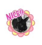 黒うさぎのたも丸くん♥（個別スタンプ：9）