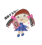 色鉛筆で描くお洒落な女の子（個別スタンプ：29）