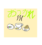 シンプルな絵。（個別スタンプ：3）